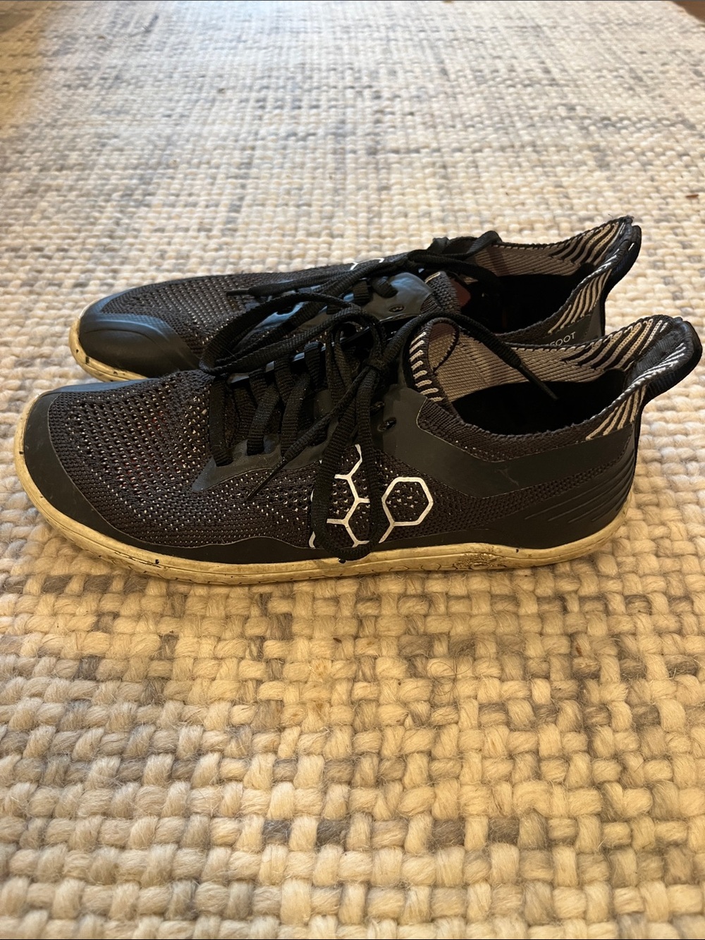 Vivo Barefoot Black Low-Profile Sneakers with Cream Soles